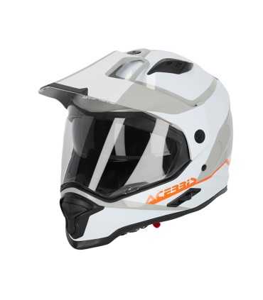 Acerbis Reactive weiss grau Motorradhelm