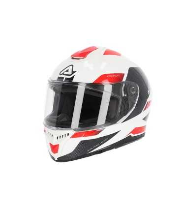 Casco Acerbis Krapon bianco rosso