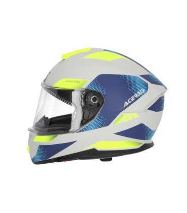 Casco Acerbis Krapon grigio blu