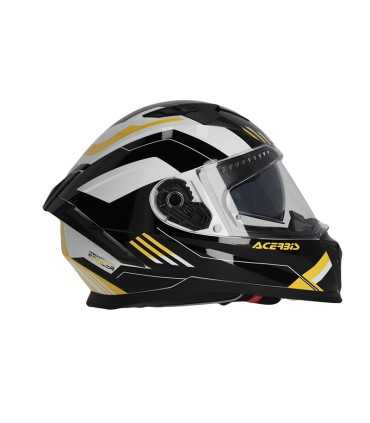 Casque moto Acerbis X-Way Graphic noir jaune