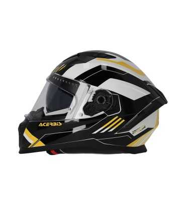 Casque moto Acerbis X-Way Graphic noir jaune