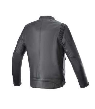 Alpinestars Dyno black red leather jacket