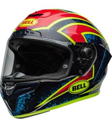 Casco Bell Race Star Flex Dlx Xenon blu retina