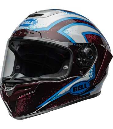 Casco Bell Race Star DLX Flex Xenon rosso silver