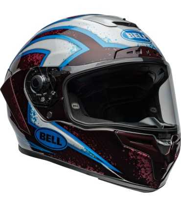 Casco Bell Race Star DLX Flex Xenon rosso silver