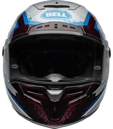 Casco Bell Race Star DLX Flex Xenon rosso silver