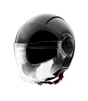 Casco jet MT Helmets Viale SV S Solid A1 nero