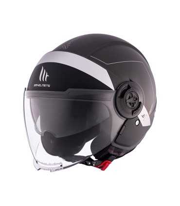 Casco jet MT Helmets Viale SV S Unit D2 grigio opaco