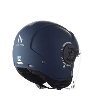 Casco jet MT Helmets Viale SV S Solid A7 blu opaco