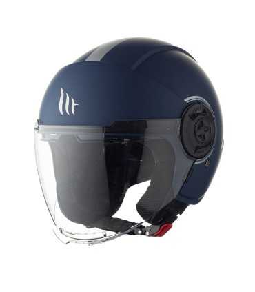 Casco jet MT Helmets Viale SV S Solid A7 blu opaco