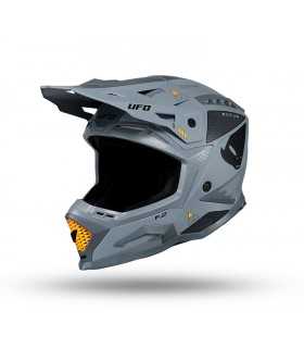 Casco cross UFO Echus grigio