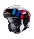 Casco Caberg Horus X Road bianco rosso blu