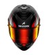 Casque intégral Shark Spartan Pro Kultram Carbon rouge