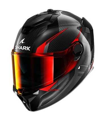 Casco integrale Shark Spartan GT Pro Kultram Carbon rosso