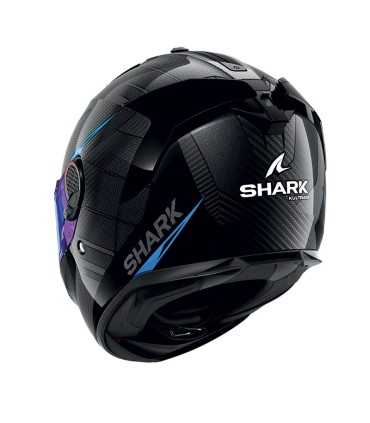 Casco integrale Shark Spartan GT Pro Kultram Carbon blu