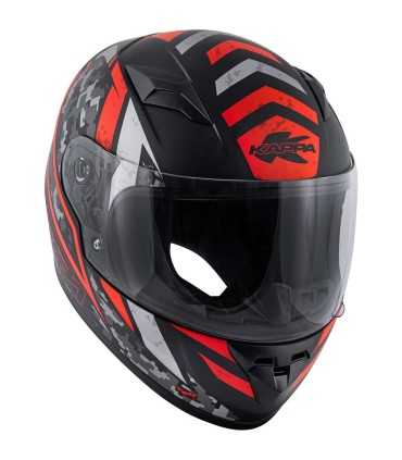 Casque enfant moto Kappa KJ04 EVO PROX noir rouge matt