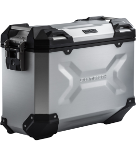 SW-Motech TRAX ADV M. Side case. Aluminum 37 l Left silver