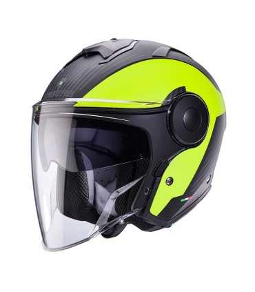 Casque Caberg Soho Milano noir jaune matt