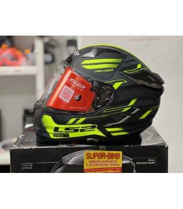 Casco moto LS2 FF327 Challenger Spin giallo