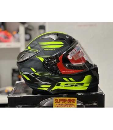 Casco moto LS2 FF327 Challenger Spin giallo