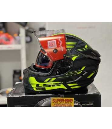 Casco moto LS2 FF327 Challenger Spin giallo