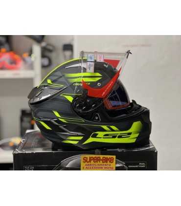 Casco moto LS2 FF327 Challenger Spin giallo