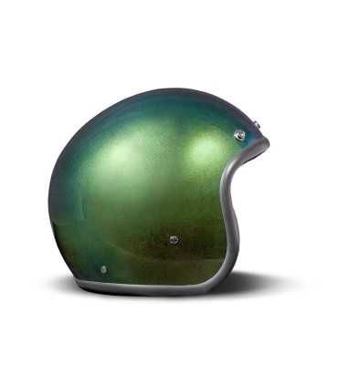 Casco DMD jet Retro Rainbow verde