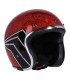 13 1/2 Skull Bucket FLAKE AMBER jet helmet