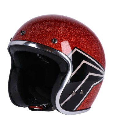 Casque Jet 13 1/2 Skull Bucket FLAKE AMBER