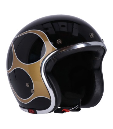 Jet 13 1/2 Skull Bucket FLAMES GOLD