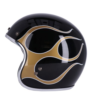 Jet 13 1/2 Skull Bucket FLAMES GOLD