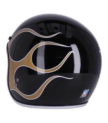 Jet 13 1/2 Skull Bucket FLAMES GOLD