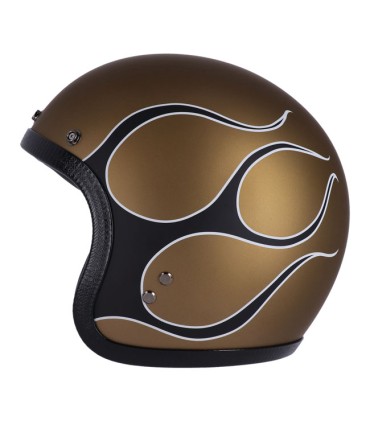 Jet 13 1/2 Skull Bucket FLAMES MATT GOLD