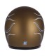 Jet helm 13 1/2 Skull Bucket FLAMES matt GOLD