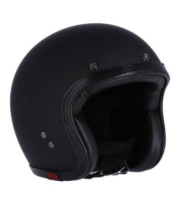 Jet helm 13 1/2 Skull Bucket schwarz matt