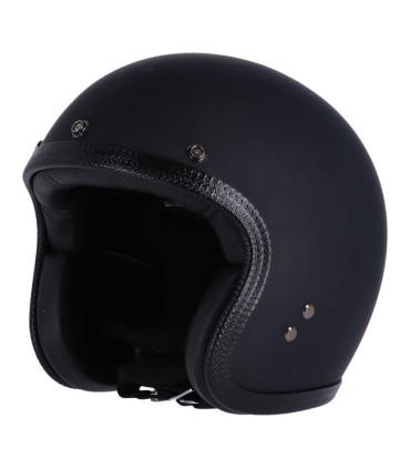 Casque Jet 13 1/2 Skull Bucket noir matt