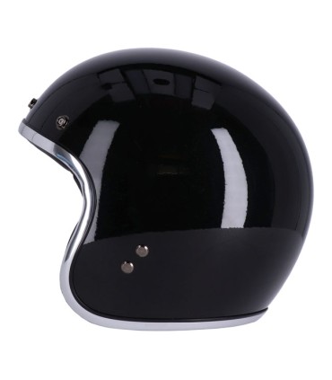 13 1/2 Skull Bucket black jet helmet