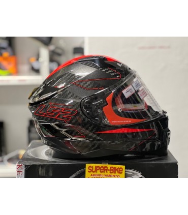 Casco LS2 FF327 Challenger Fold carbon rosso