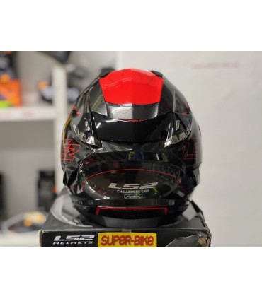 Casco LS2 FF327 Challenger Fold carbon rosso