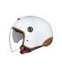 Casque moto jet Nexx Y.10 Sunny blanc beige