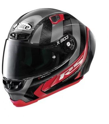 Casque X-lite X-803 Rs Ultra Carbon WHEELIE 056 rouge