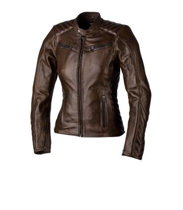 Giacca in pelle donna Rst Roadster 3 marrone