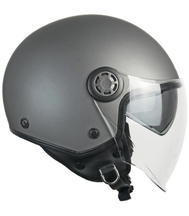 Casco jet Ska-P 1SHA ZEN mono Grigio opaco