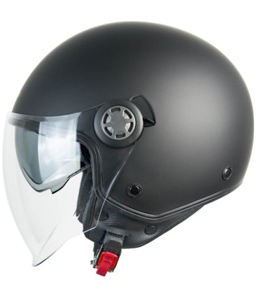 Casco jet Ska-P 1SHA ZEN mono nero opaco