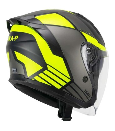 Jet helm Ska-P 1MHG Jedi Sport gelb matt