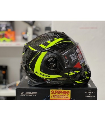 Casco LS2 FF901 Advant X Future carbon giallo