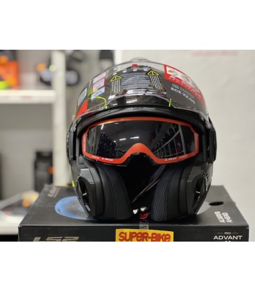 Casco LS2 FF901 Advant X Future carbon giallo