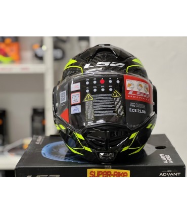 Casco LS2 FF901 Advant X Future carbon giallo