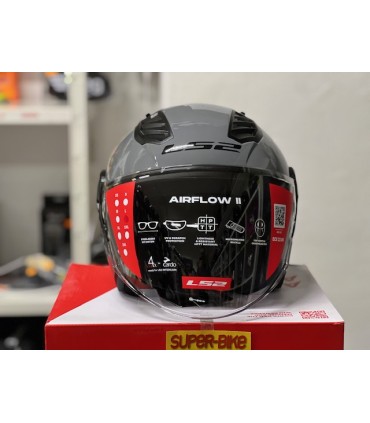 Casque jet LS2 OF616 Airflow 2 gris nardo