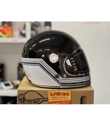 Casco integrale By City Roadster II Line nero bianco